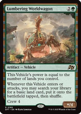 Lumbering Worldwagon (-168) [Prerelease Cards]  Foil
