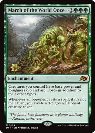 March of the World Ooze (-169) [Prerelease Cards]  Foil