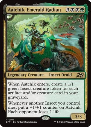 Aatchik, Emerald Radian (-187) [Prerelease Cards]  Foil