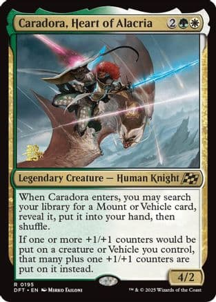 Caradora, Heart of Alacria (-195) [Prerelease Cards]  Foil