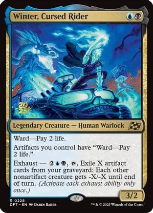 Winter, Cursed Rider (-228) [Prerelease Cards]  Foil