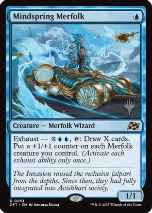 Mindspring Merfolk (051) [Promo Pack: Aetherdrift]  Foil