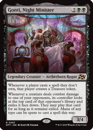Gonti, Night Minister (087) [Promo Pack: Aetherdrift]  Foil
