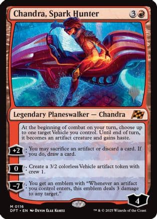 Chandra, Spark Hunter (116) [Promo Pack: Aetherdrift]  Foil