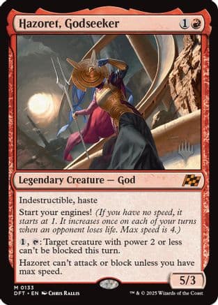 Hazoret, Godseeker (133) [Promo Pack: Aetherdrift]  Foil