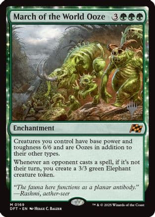 March of the World Ooze (169) [Promo Pack: Aetherdrift]  Foil