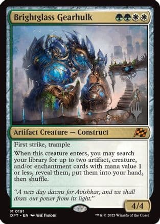 Brightglass Gearhulk (191) [Promo Pack: Aetherdrift]  Foil