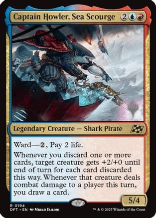 Captain Howler, Sea Scourge (194) [Promo Pack: Aetherdrift]  Foil