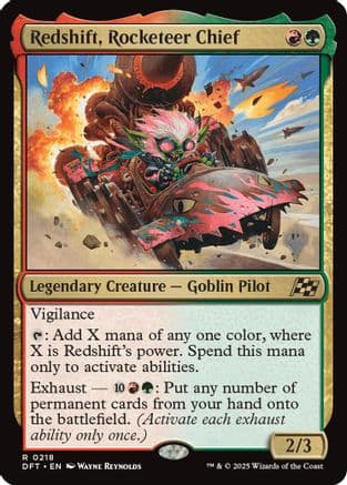 Redshift, Rocketeer Chief (218) [Promo Pack: Aetherdrift]  Foil