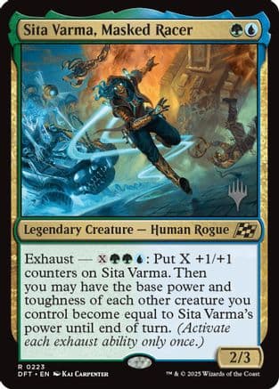 Sita Varma, Masked Racer (223) [Promo Pack: Aetherdrift]