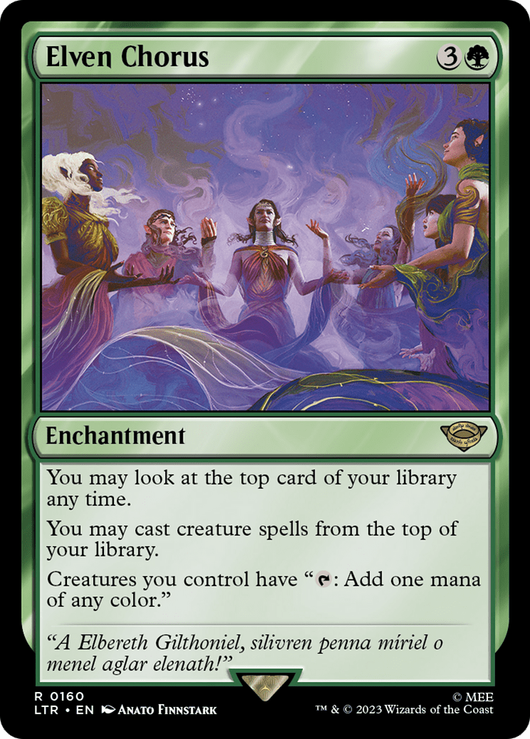 Elven Chorus [The Lord of the Rings: Tales of Middle-Earth] Foil