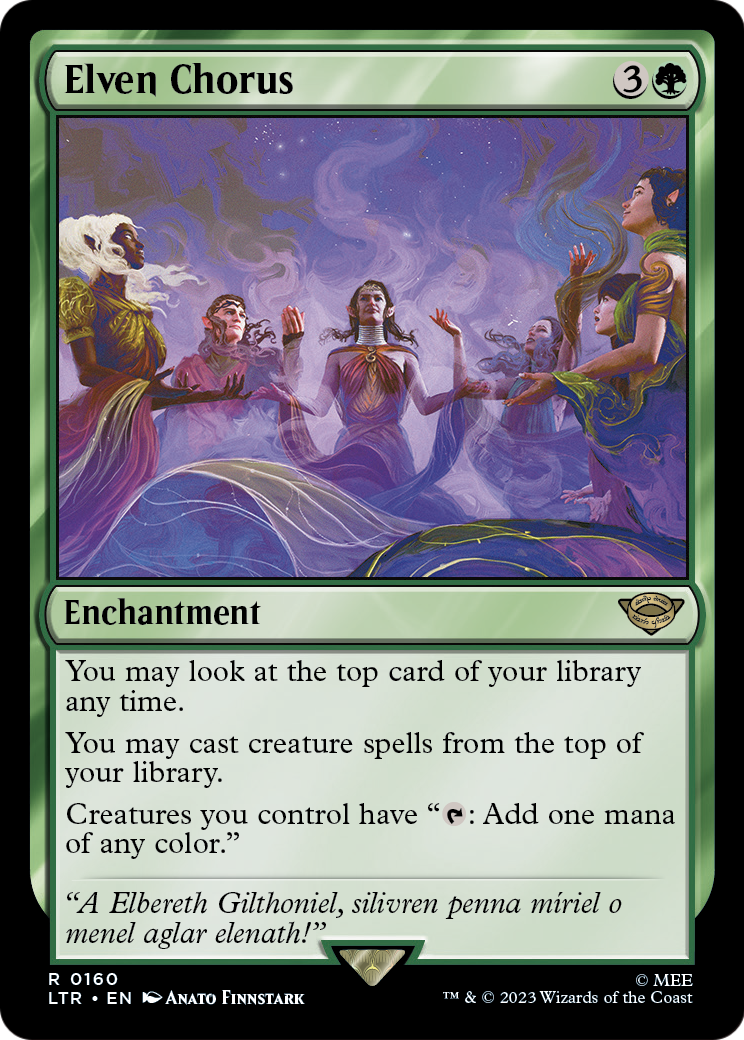 Elven Chorus [The Lord of the Rings: Tales of Middle-Earth] Foil