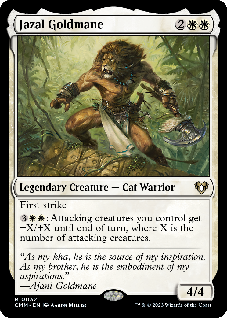 Jazal Goldmane [Commander Masters] Foil