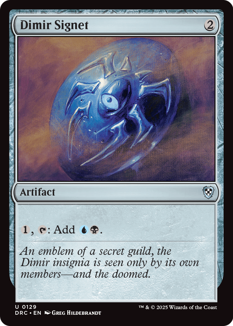 Dimir Signet (-129) [Commander: Aetherdrift]