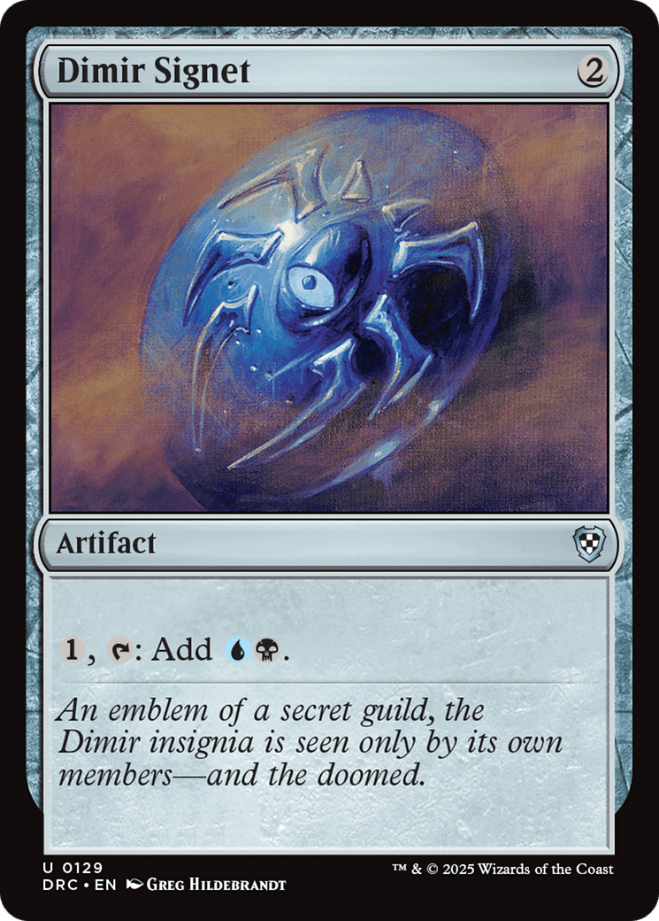 Dimir Signet (-129) [Commander: Aetherdrift]