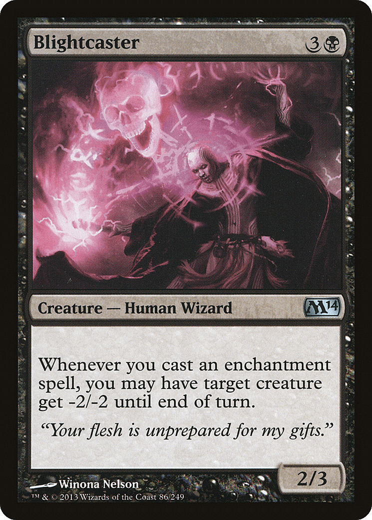Blightcaster [Magic 2014] Foil