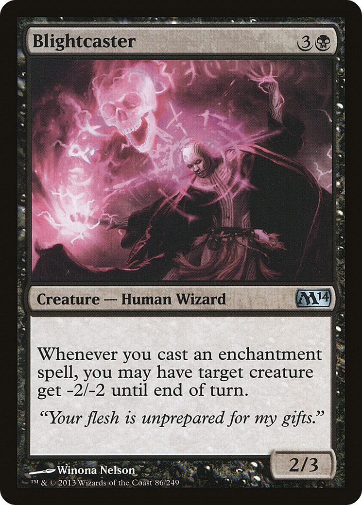 Blightcaster [Magic 2014] Foil