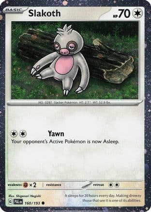 Slakoth (Cosmos Holo) 160- Miscellaneous Cards & Products Holofoil
