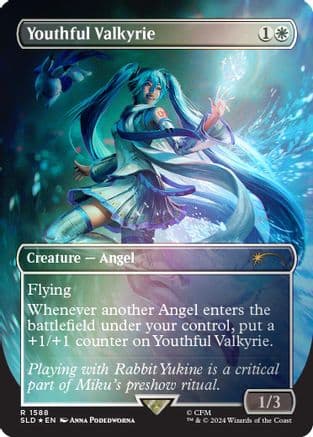 Youthful Valkyrie (Rainbow Foil) (-1588) [Secret Lair Drop Series]  Foil