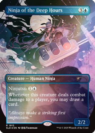 Ninja of the Deep Hours (Rainbow Foil) (-1912) [Secret Lair Drop Series]  Foil