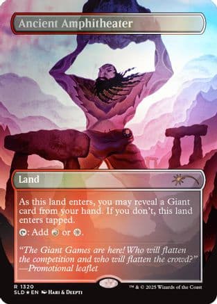 Ancient Amphitheater (Rainbow Foil) (-1320) [Secret Lair Drop Series]  Foil