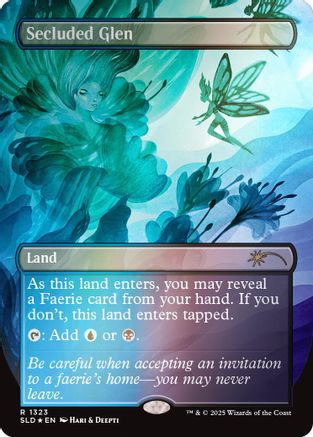 Secluded Glen (Rainbow Foil) (-1323) [Secret Lair Drop Series]  Foil