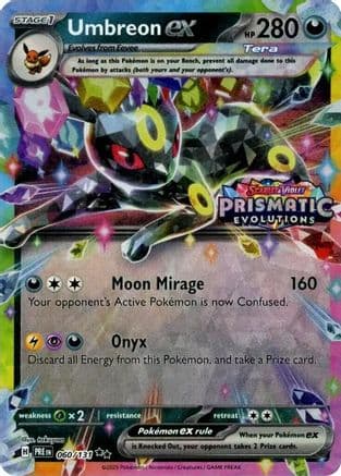 Umbreon ex (Prismatic Evolutions Stamp) 060/131 - Miscellaneous Cards & Products Holofoil