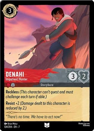 Denahi - Impatient Hunter (124/204) - Archazias Island Cold Foil