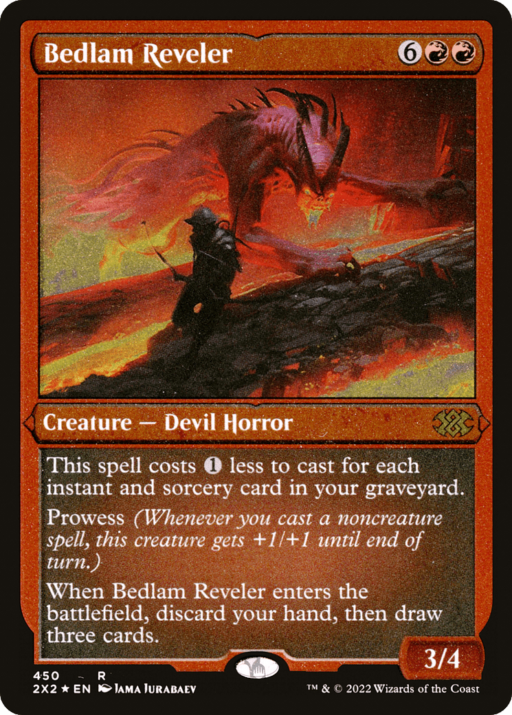 Bedlam Reveler (Foil Etched) |  Foil (450) [Double Masters 2022]