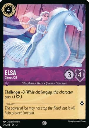 Elsa - Gloves Off (Errata Version) | Cold Foil (39/204) [Rise of the Floodborn]