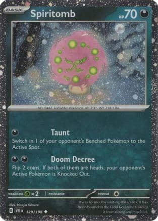 Spiritomb (Cosmos Holo) 129/198 - Miscellaneous Cards & Products Holofoil