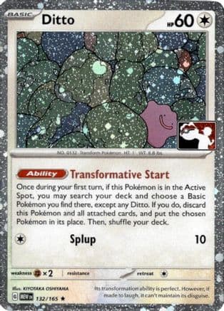 Ditto (Cosmos Holo) 132/165 - Prize Pack Series Cards Holofoil