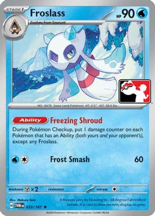 Froslass 053/167 - Prize Pack Series Cards