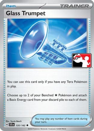 Glass Trumpet 135/142 - Prize Pack Series Cards Holofoil