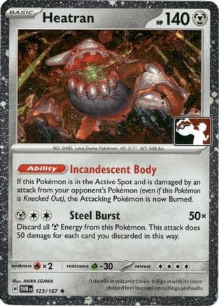 Heatran 123- Prize Pack Series Cards Holofoil