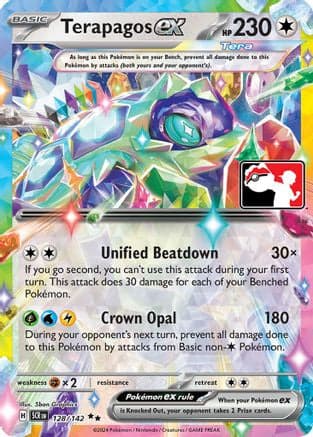 Terapagos ex 128/142 - Prize Pack Series Cards Holofoil