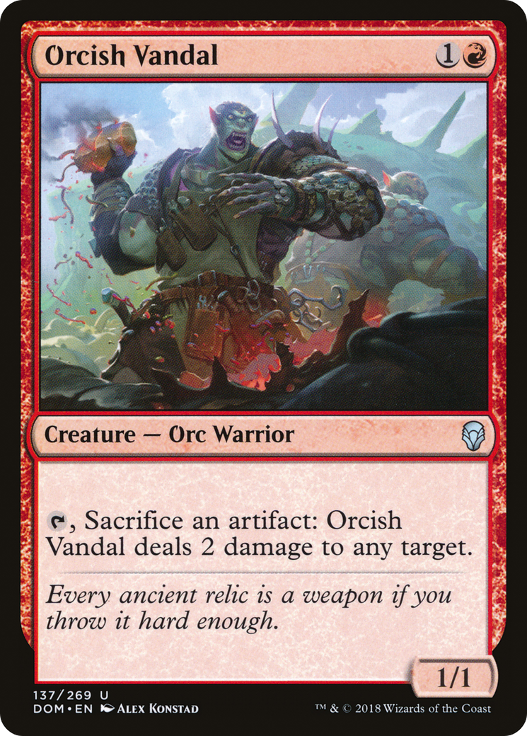Orcish Vandal [Dominaria] Foil