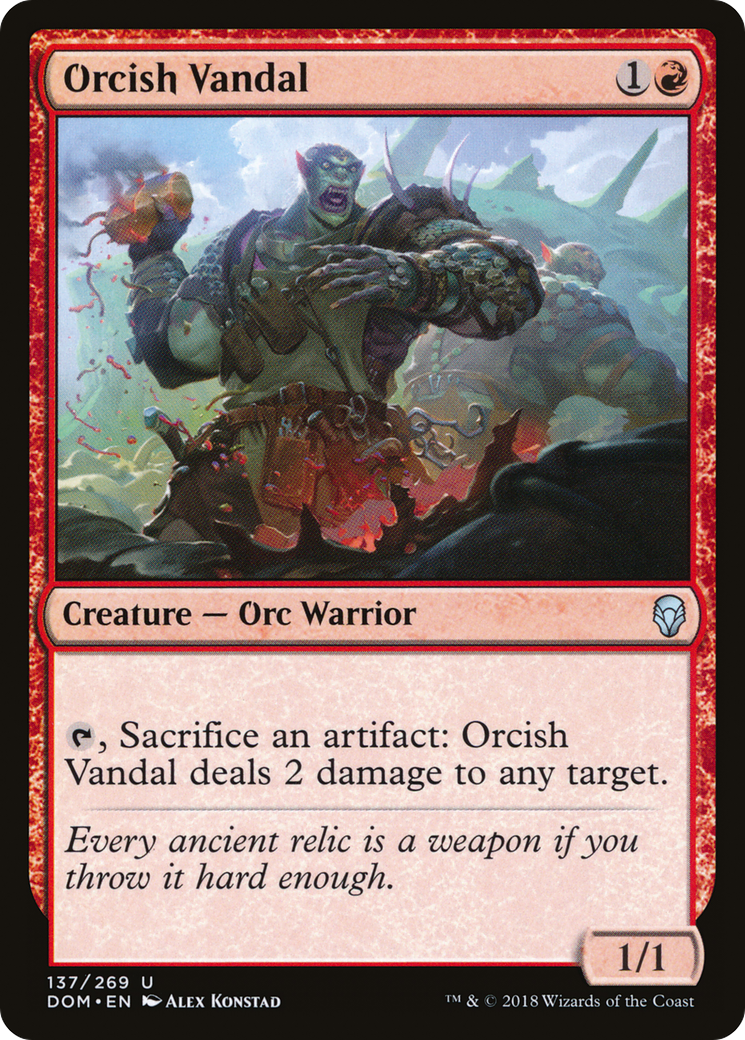 Orcish Vandal [Dominaria] Foil