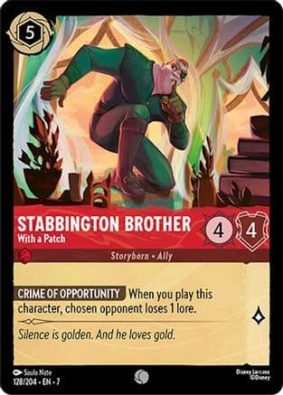 Stabbington Brother - With a Patch (128/204) - Archazias Island Cold Foil