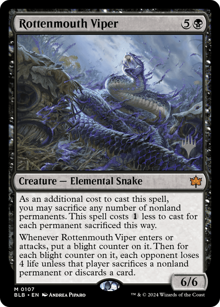 Rottenmouth Viper (Promo Pack) [Bloomburrow Promos] Foil