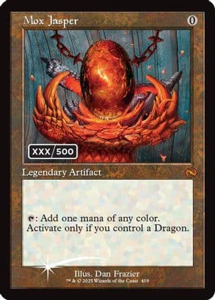 Mox Jasper (Serial Numbered) (419) [Tarkir: Dragonstorm]  Foil
