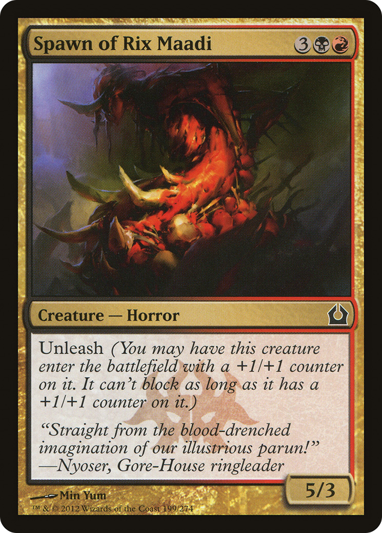 Spawn of Rix Maadi [Return to Ravnica] Foil