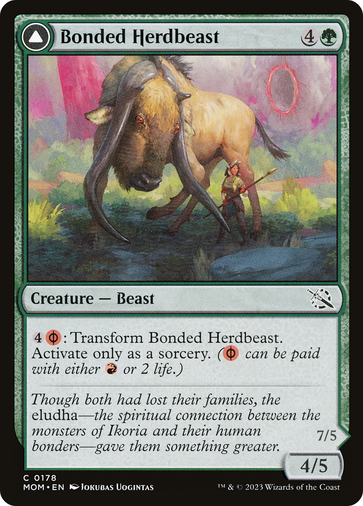 Bonded Herdbeast // Plated Kilnbeast [March of the Machine] Foil