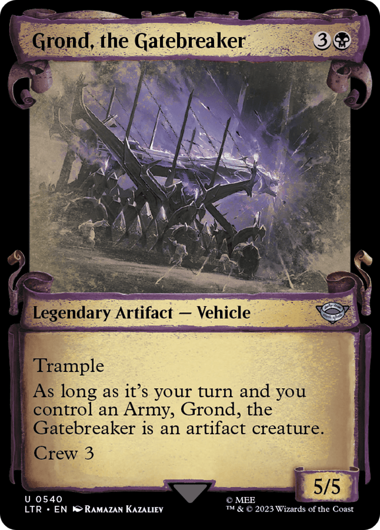 Grond, the Gatebreaker [The Lord of the Rings: Tales of Middle-Earth Showcase Scrolls] Foil