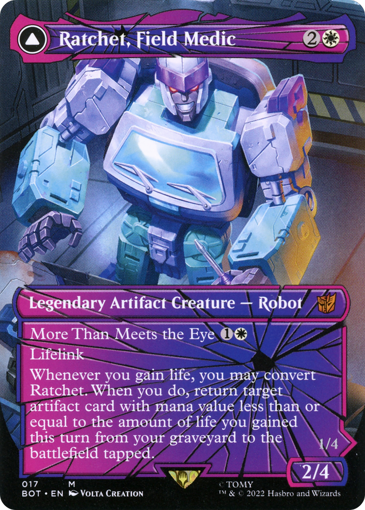 Ratchet, Field Medic // Ratchet, Rescue Racer (Shattered Glass) [Transformers] Foil
