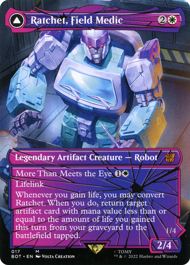 Ratchet, Field Medic // Ratchet, Rescue Racer (Shattered Glass) [Transformers] Foil