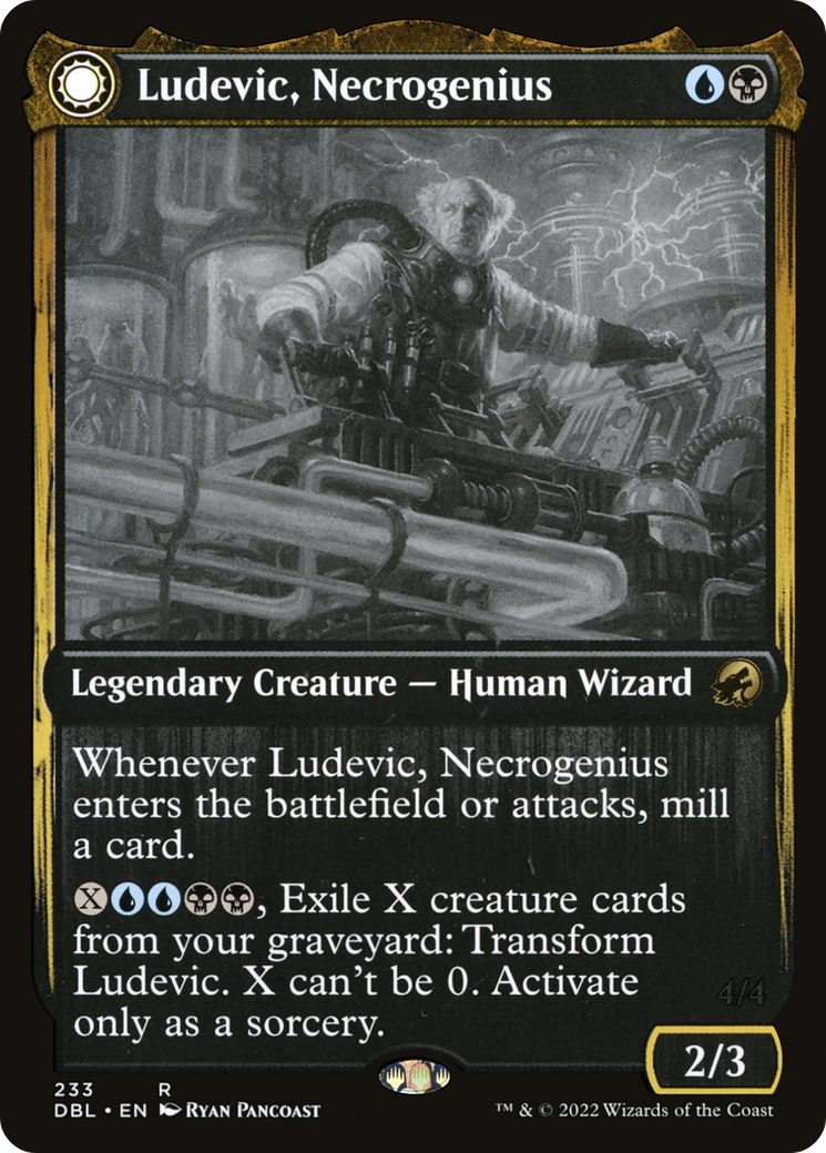 Ludevic, Necrogenius // Olag, Ludevic's Hubris [Innistrad: Double Feature] Foil