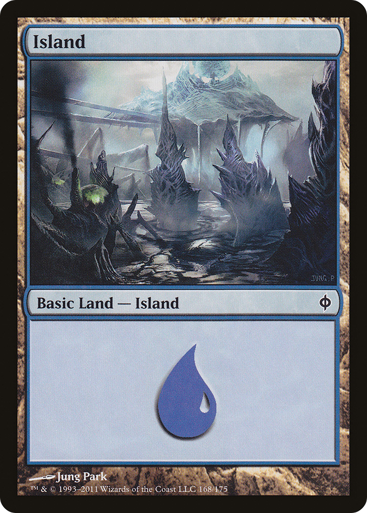 Island (168) [New Phyrexia] Foil
