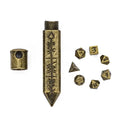 RPG Dice Set | Metal | Super Small Bullet | Bronze