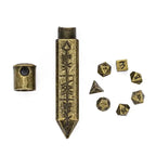 RPG Dice Set | Metal | Super Small Bullet | Bronze